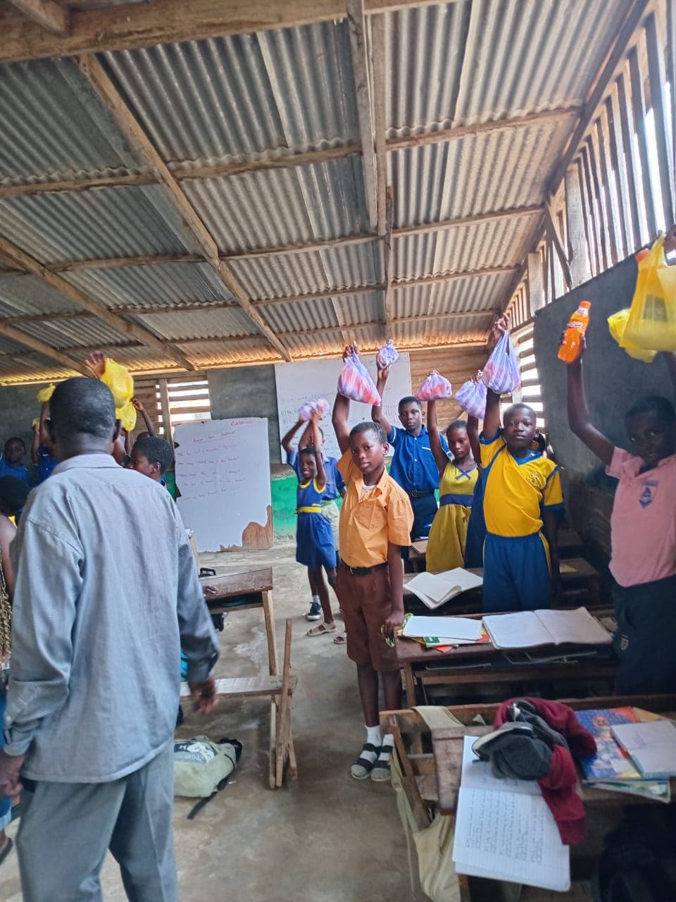 Schoolchildren participating in an AFFED-supported education program